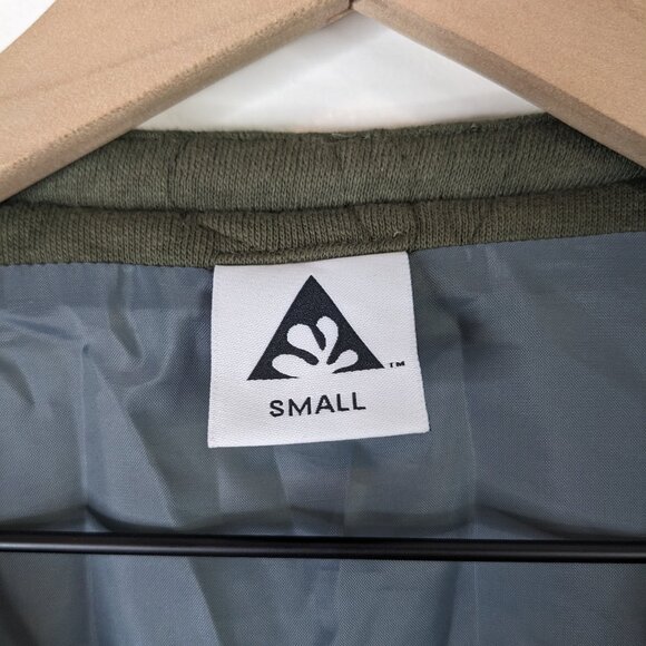 Wasted Collective Green Quilted Jacket Chore Barn Coat  Stitched Design Small - Picture 3 of 12